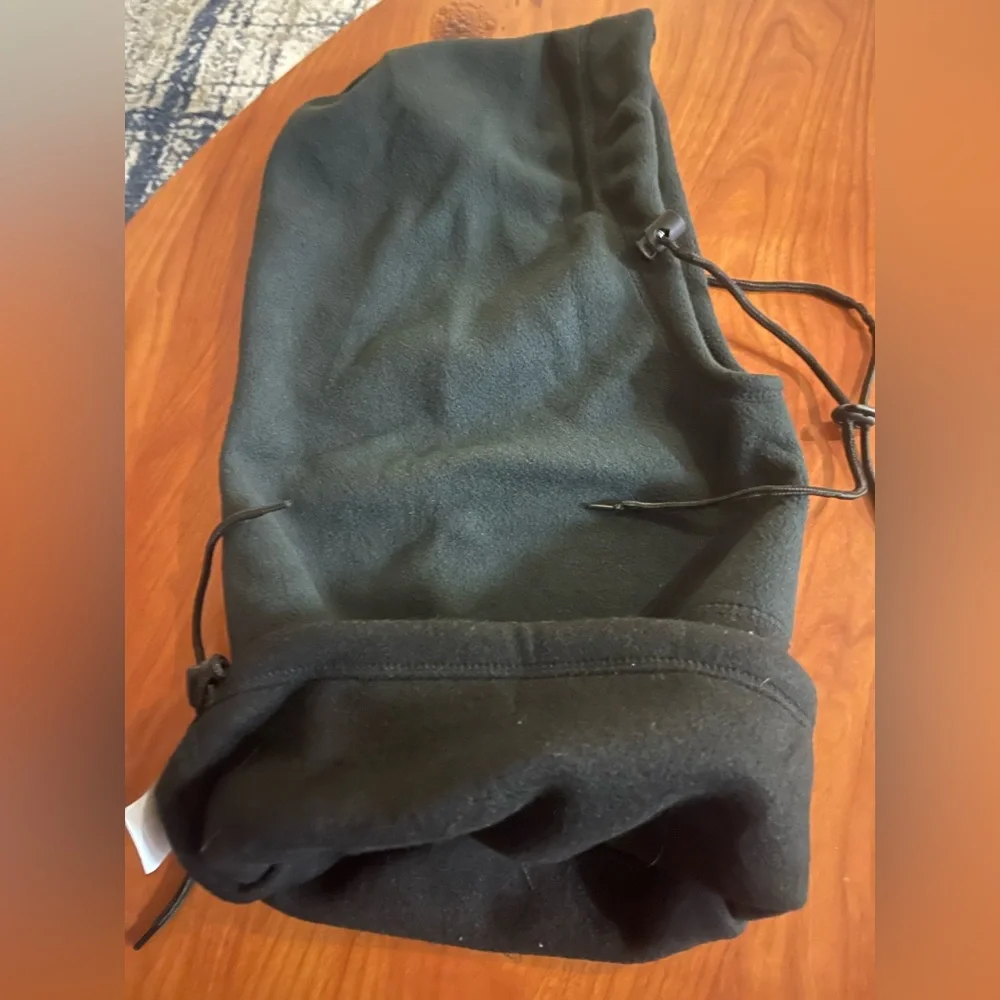 Men's Black Two-Tone Fleece Face Mask Neck Gaiter